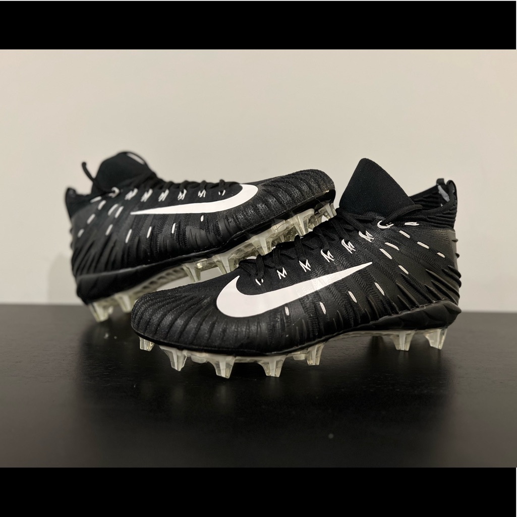 Size 9.5 Nike Alpha Menace Elite Td P Black Football Cleats Aj6547-002 New